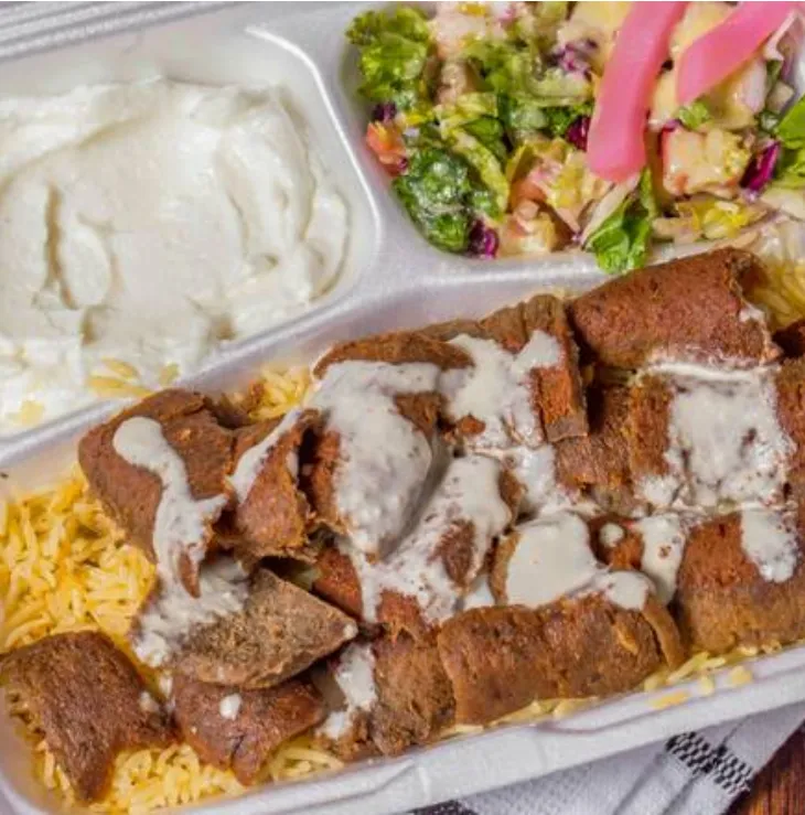 Fresh donair and shawarma prepared at Donair Guys in downtown Winnipeg